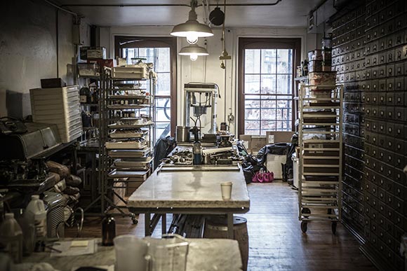 The shared kitchen above Shane confectionary