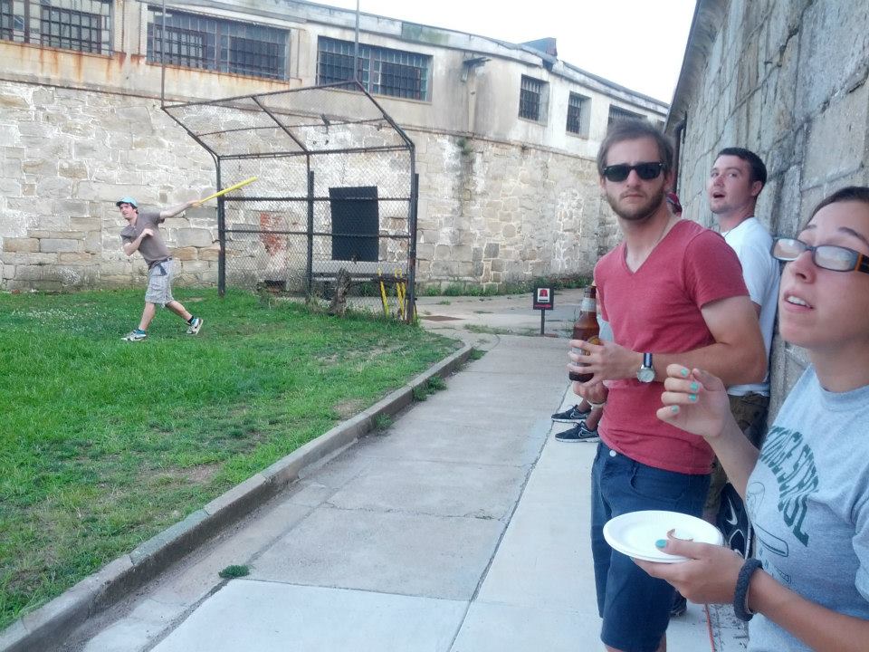 Young Friends of Fairmount wrapped their summer with a wiffle ball home run derby at Eastern State Penitentiary