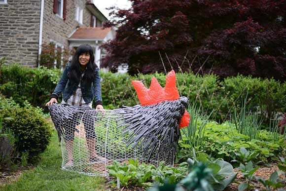 At Meei Ling's Outdoor Art Installation