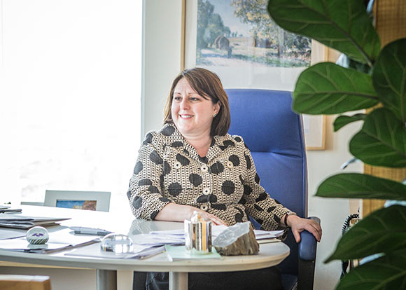 Fran Griesingin her office