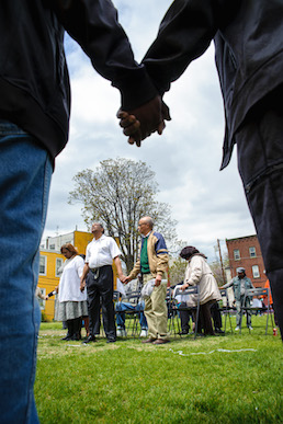 A mural dedication in Parkside