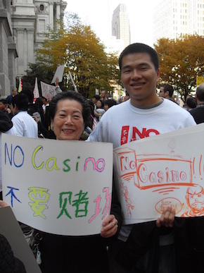 Fighting against a casino in Chinatown