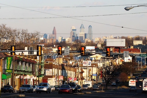 The skyline from Upper Darby