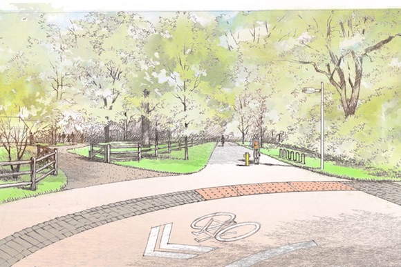 A rendering of Bartram's Mile