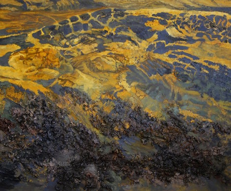 Terrane oil on canvas, Dganit Zauberman