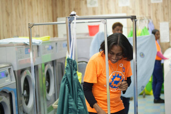 Wash Cycle Laundry puts local people to work