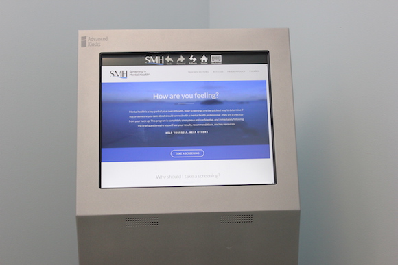 Mental health screening kiosk