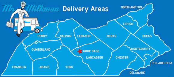 Mr. Milkman's delivery area