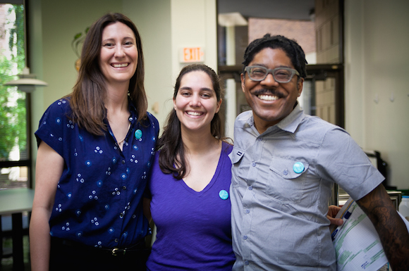 (L to R) Michaela Holmes, Caitlin Quigley, and Esteban Kelly of PACA