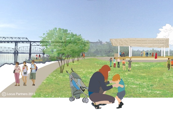 A rendering of the new park