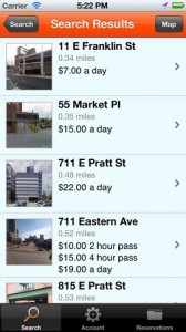 Parking Panda's app