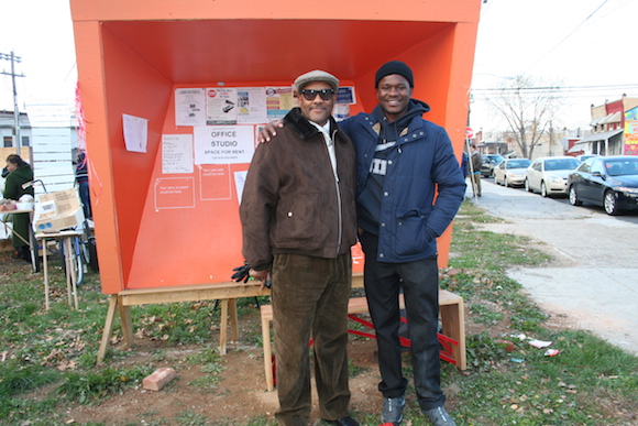 The community bulletin board at 42nd and Lancaster