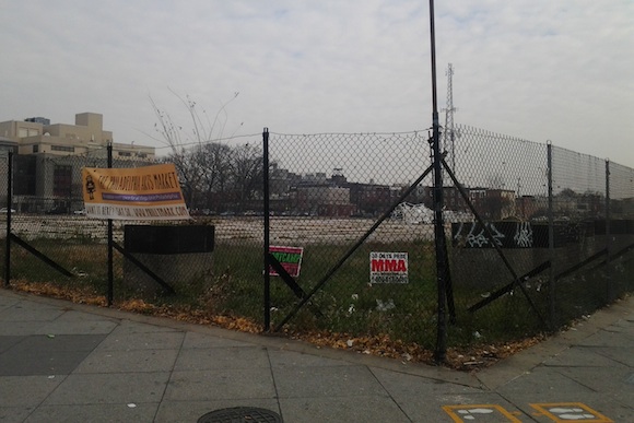 The long-empty corner of Broad and Washington