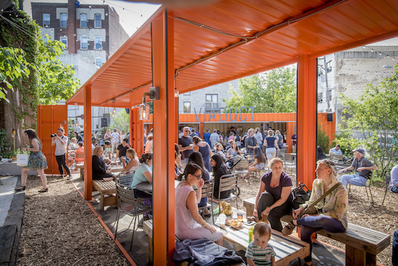 The Viaduct Rail Park Pop Up Garden