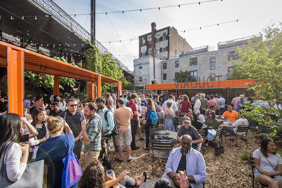 The Viaduct Rail Park Pop Up Garden