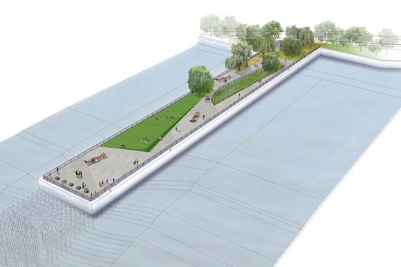 A rendering of Pier 68