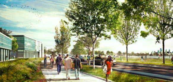 The proposed new Schuylkill Road