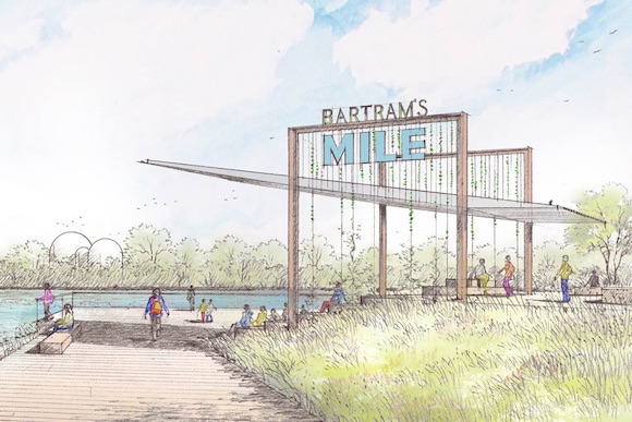 A rendering of Bartram's Mile