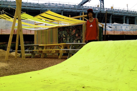 A skate park in Camden