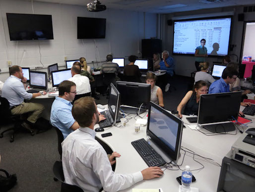 The Center for Public Interest Journalism hosts a data journalism boot camp at Temple University in 2013