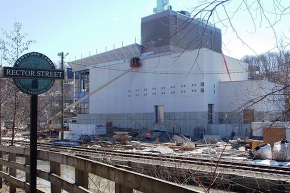 The performing arts center on Venice Island nears completion