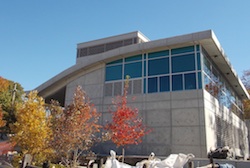 The performing arts center on Venice Island nears completion