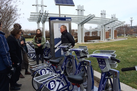 A sample bike share station