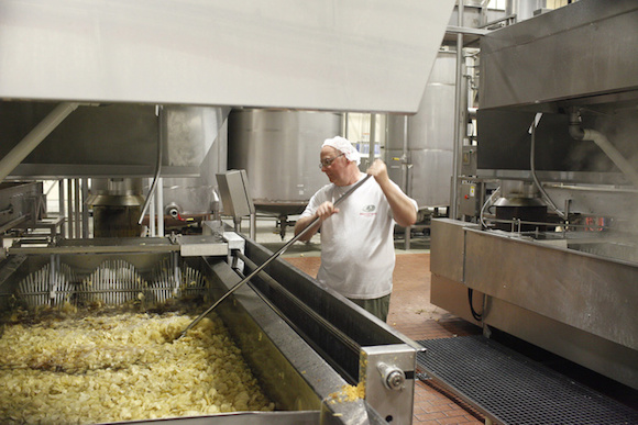 Frying at Martin's Potato Chips