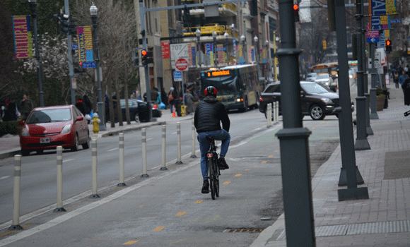 Cycling in Downtown