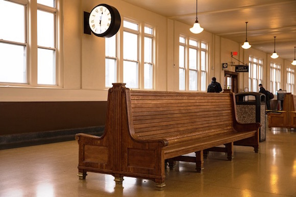 The restored waiting room