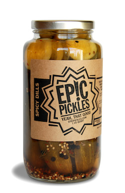 Spicy dills from EPIC Pickles