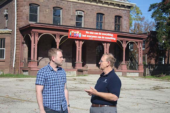 Jim Smiley, left, and Bob Smiley of the Frankford Gazette