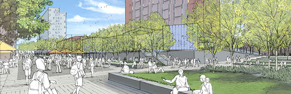 Rendering for Drexel's campus