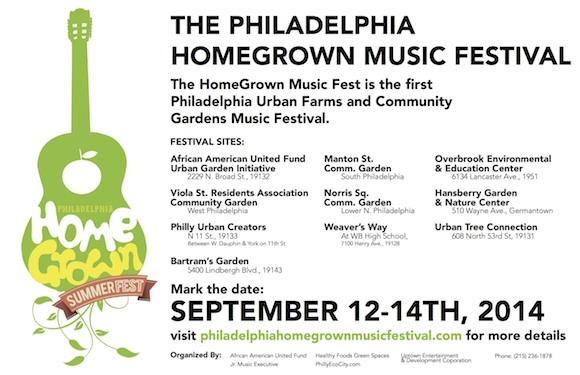 Philadelphia Homegrown Music Festival