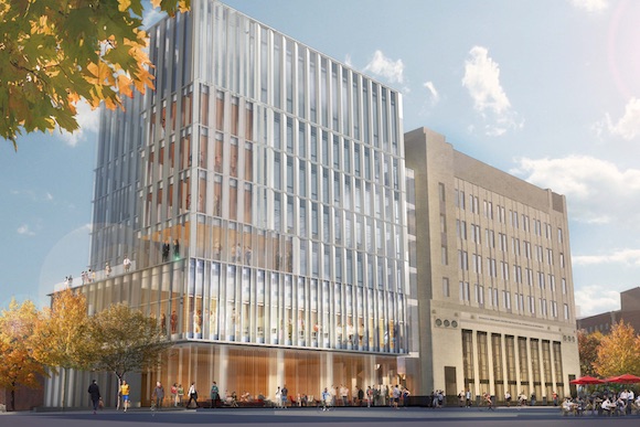 A rendering of Perelman Center