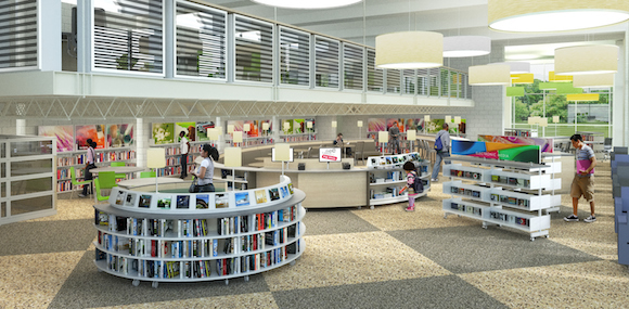 Lovett Memorial's Library's updated interior