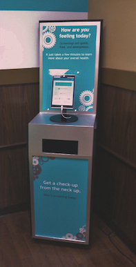 A mental health kiosk