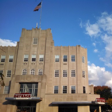 The former Strawbridge and Clothiers is now an Outback Steakhouse