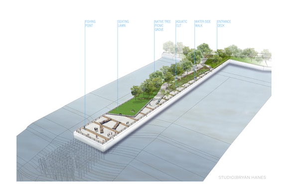 A rendering of Pier 68