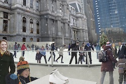 A rendering of the Rothman Ice Rink