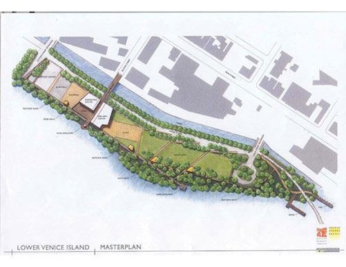 A rendering of Venice Island