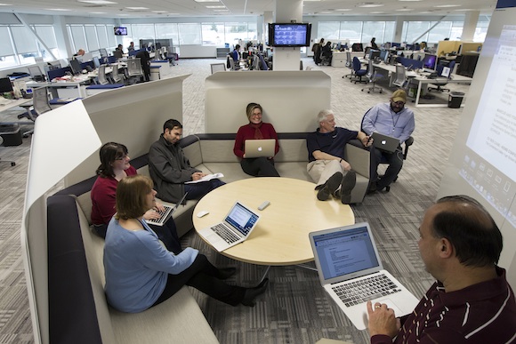 Flexible workspace at PennLive